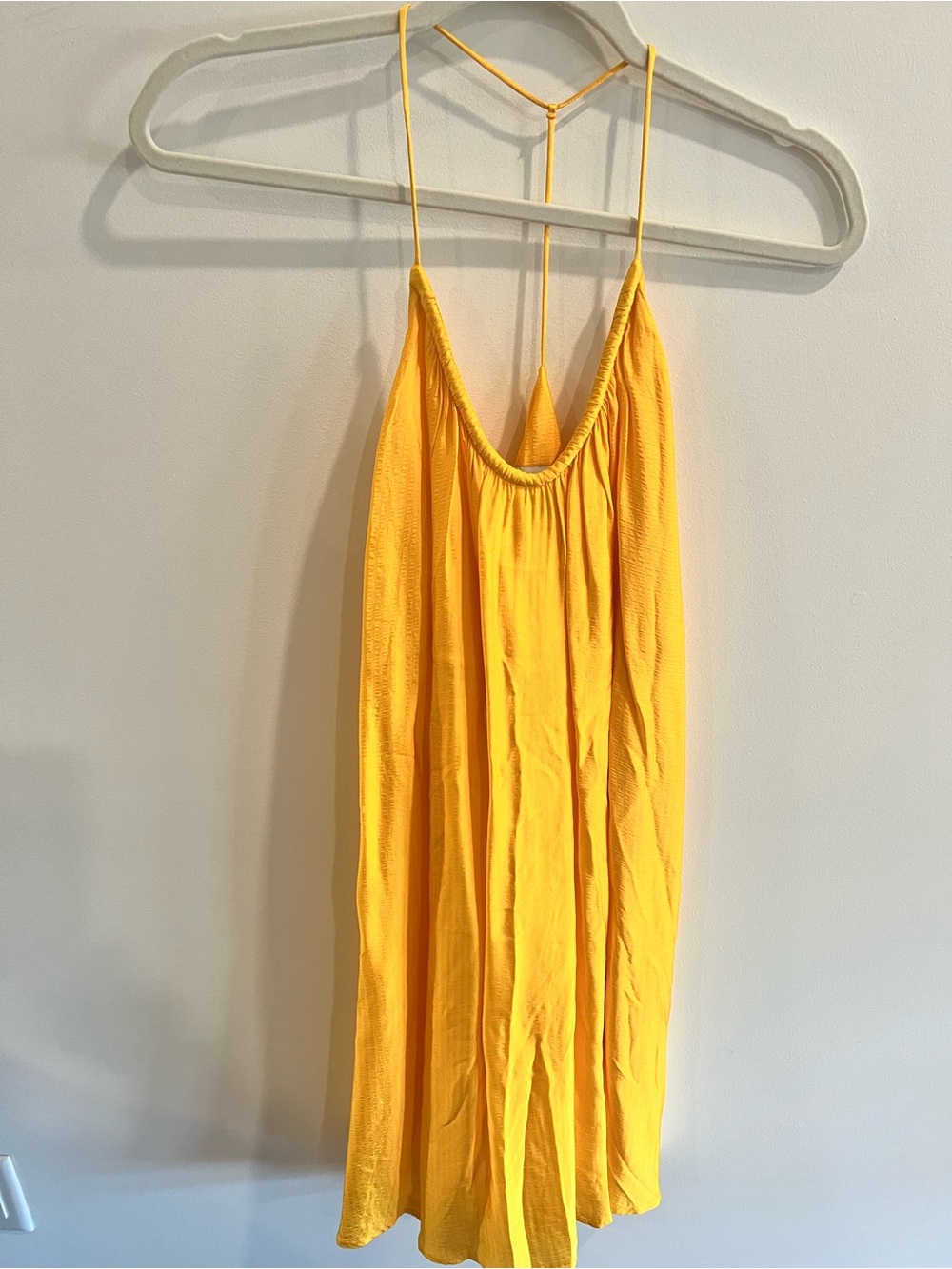 & Other Stories Golden Yellow Slip Dress
